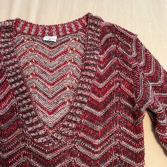 Striped V Neck Maternity sweater - Picture 5 of 9